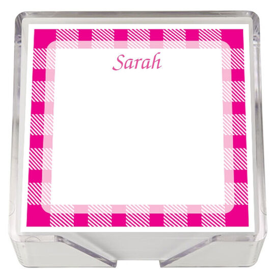 Gingham Square with Holder